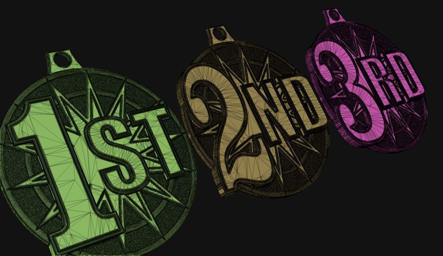 Award Medal 3D print model_7