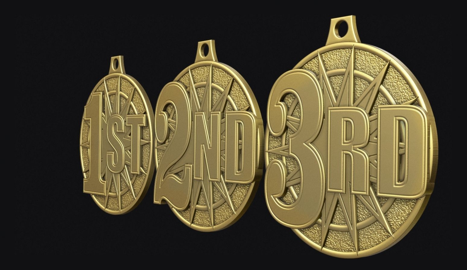 Award Medal 3D print model_2