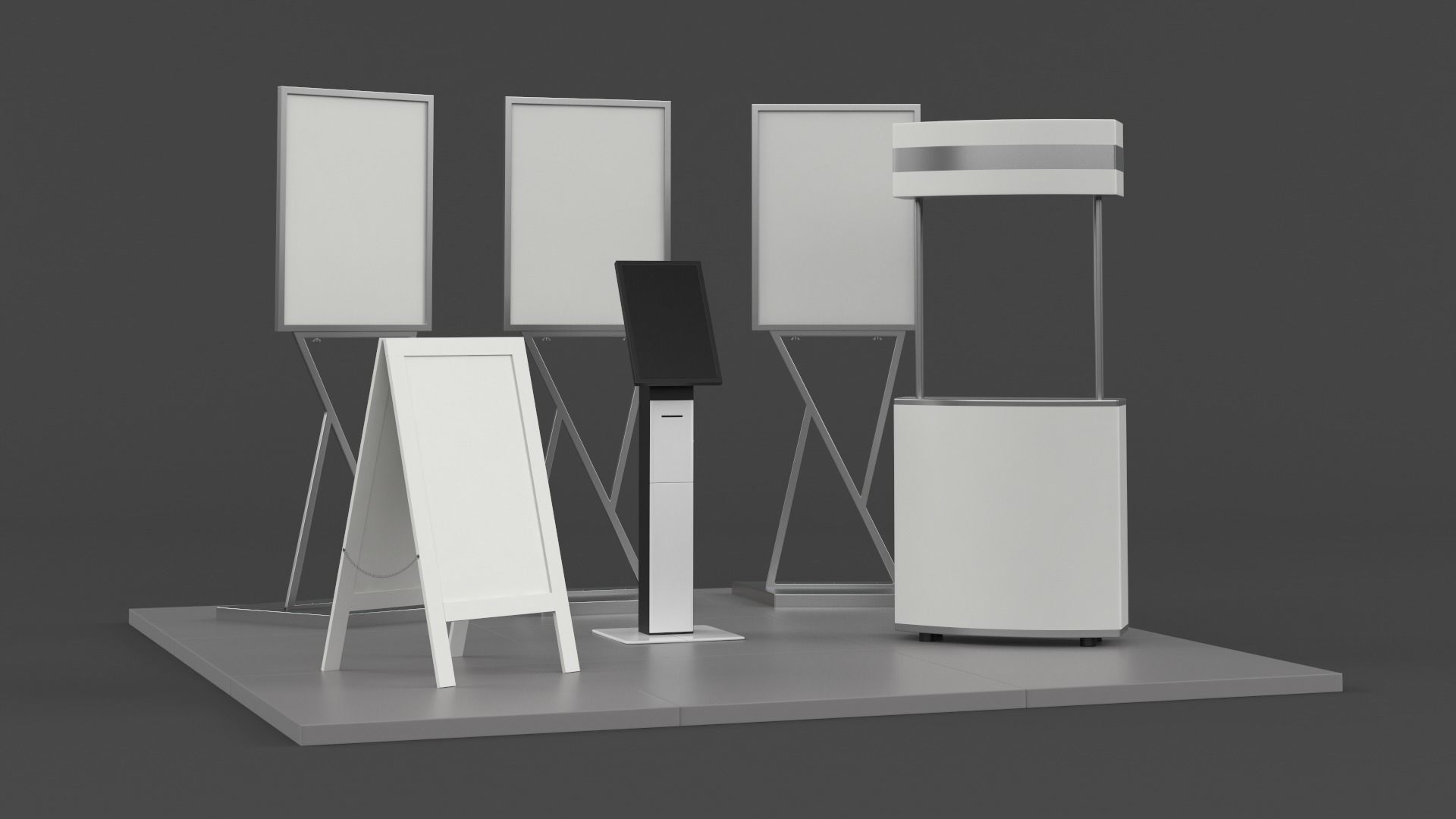 Exhibition Show Boots 3D model_5