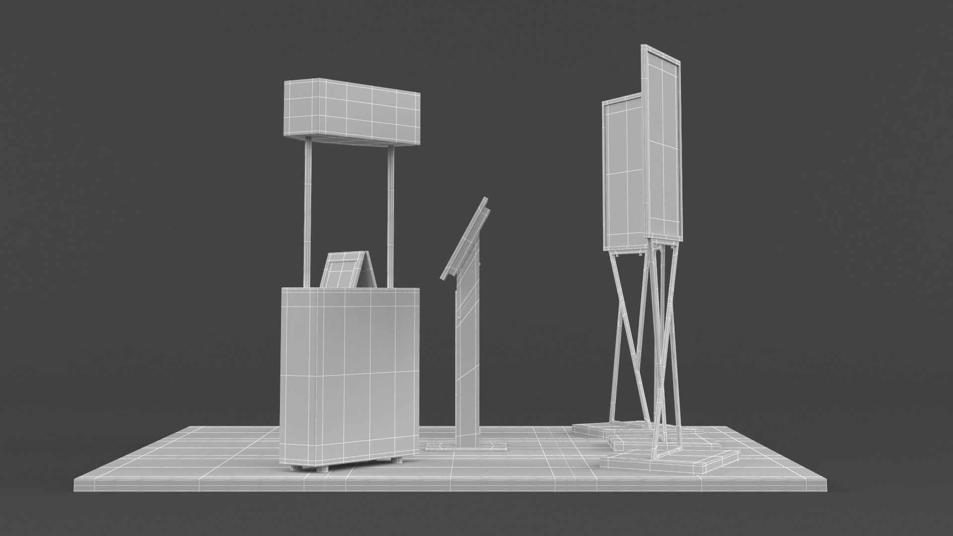 Exhibition Show Boots 3D model_8