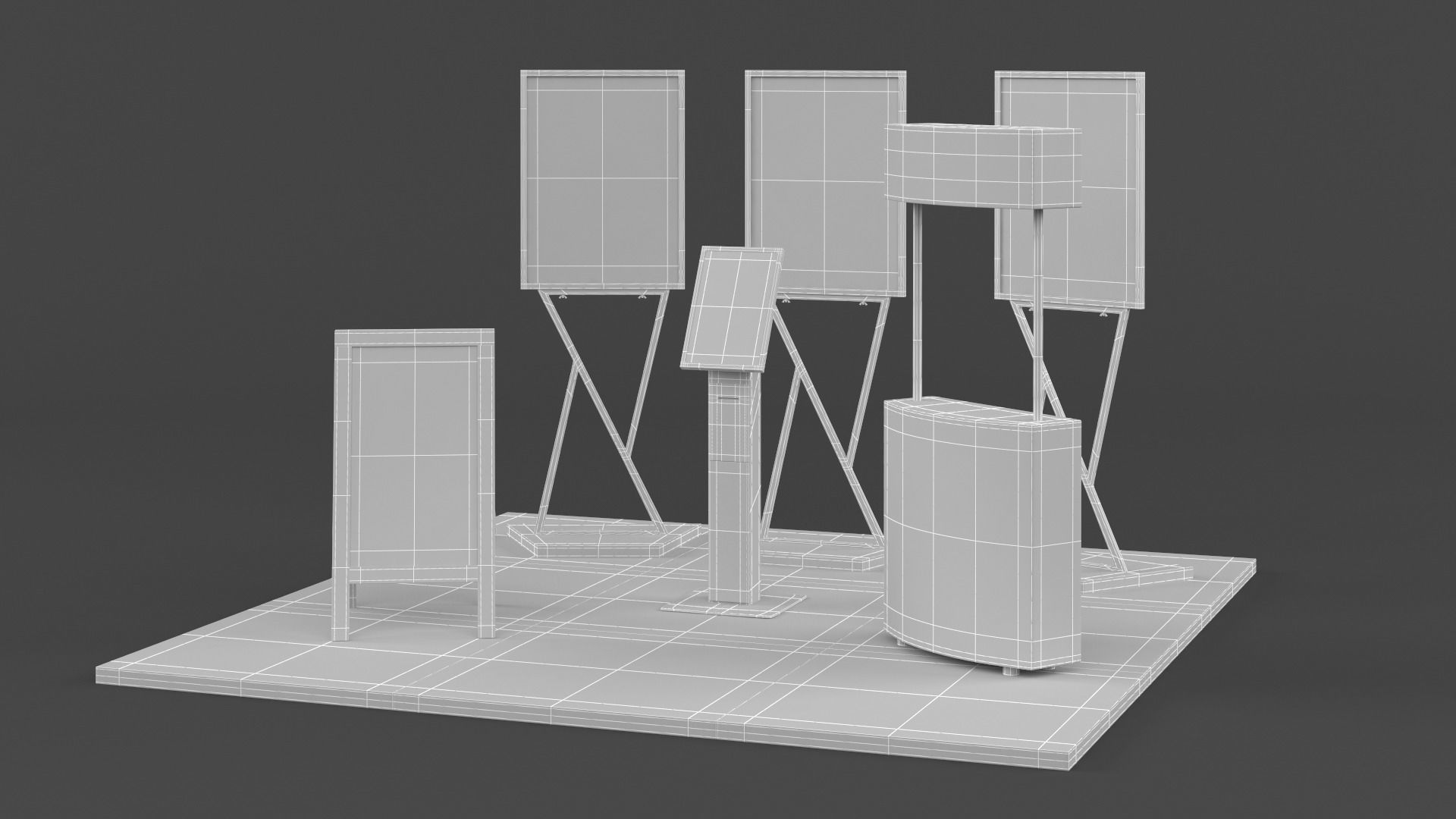 Exhibition Show Boots 3D model_7