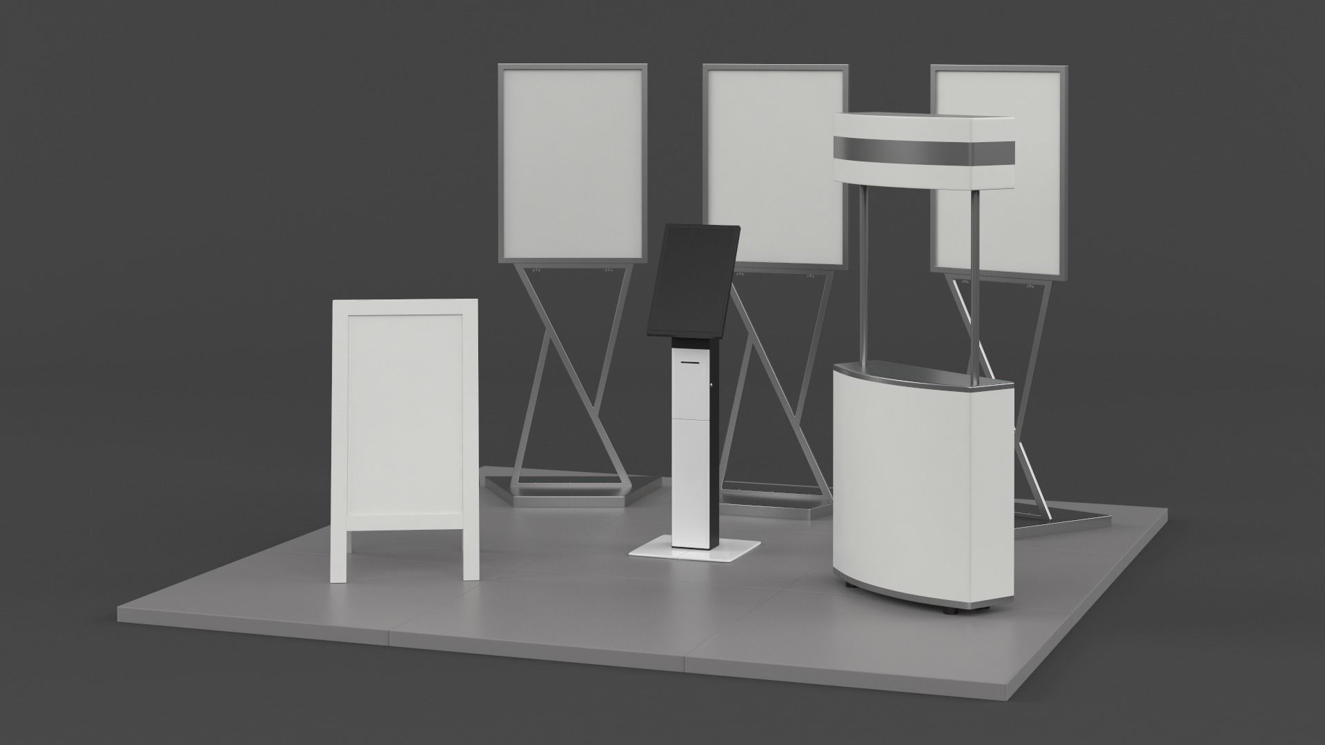 Exhibition Show Boots 3D model_1