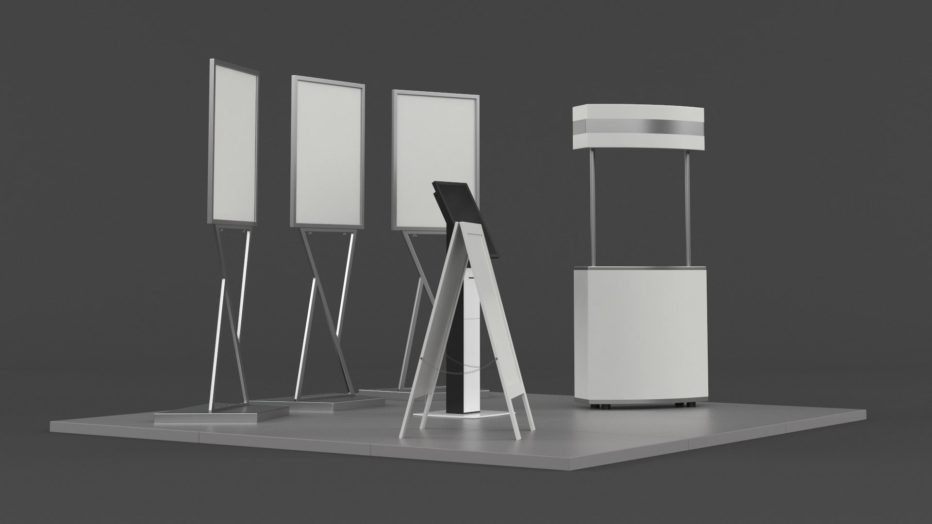 Exhibition Show Boots 3D model_4