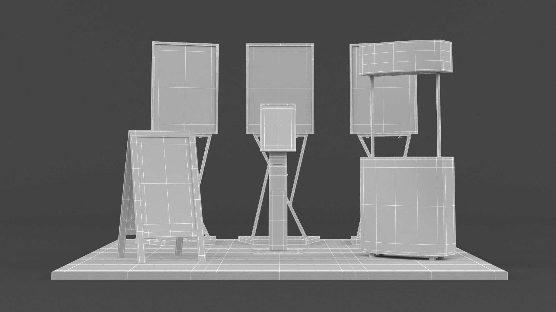 Exhibition Show Boots 3D model_6