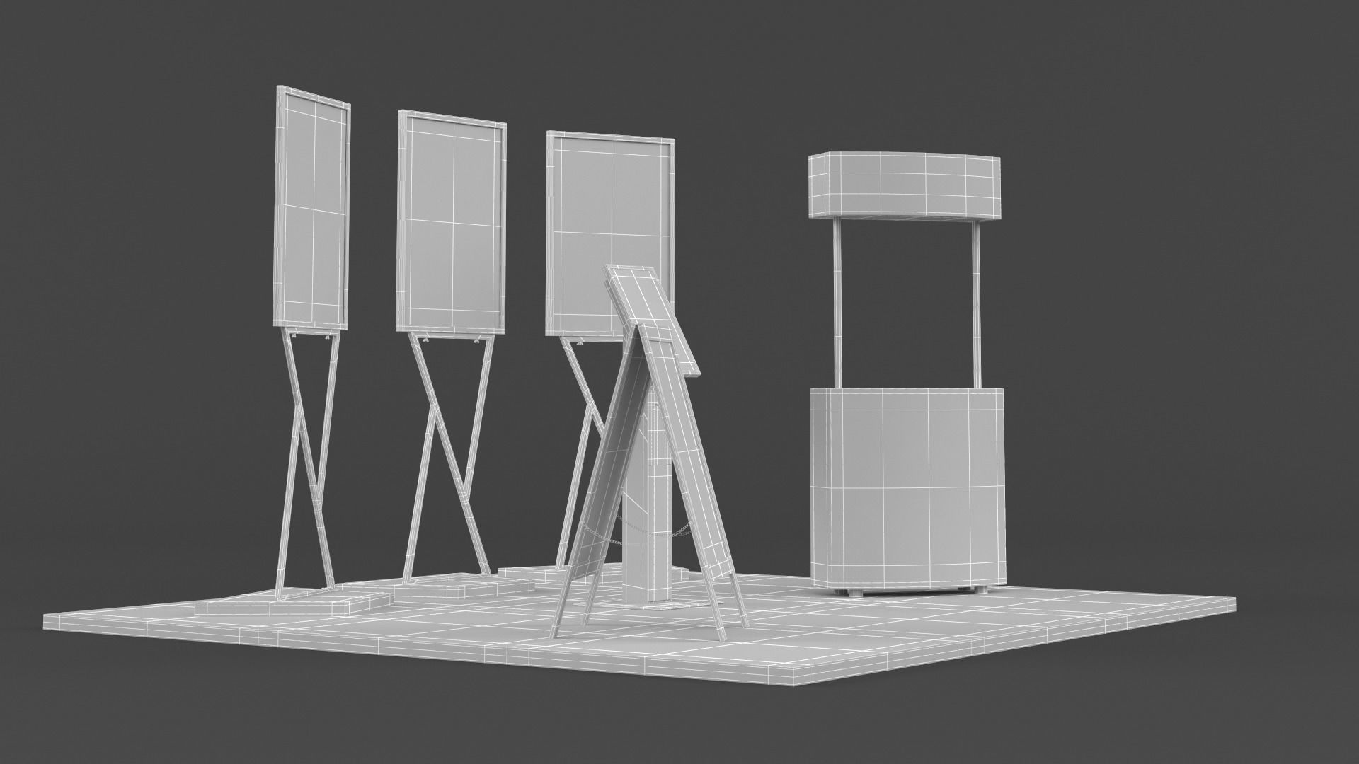 Exhibition Show Boots 3D model_10