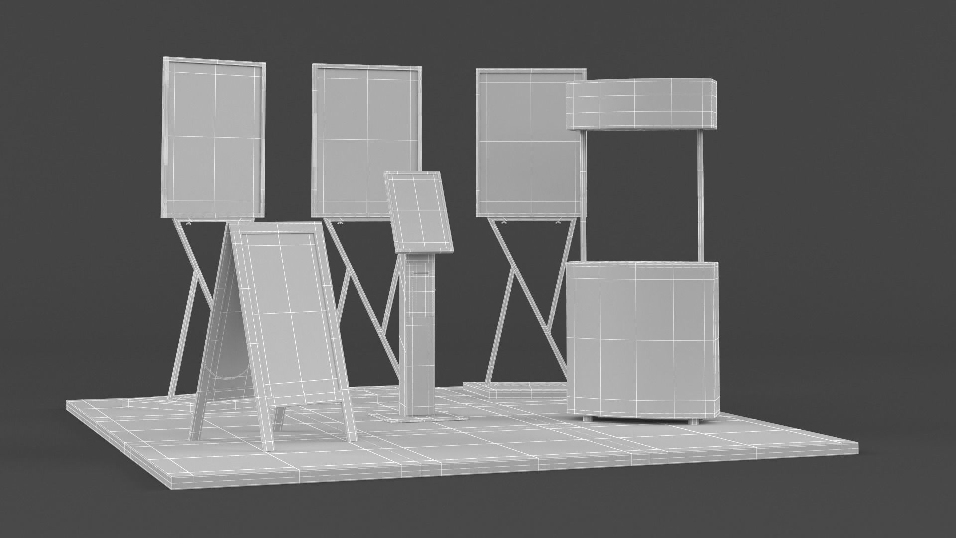 Exhibition Show Boots 3D model_11