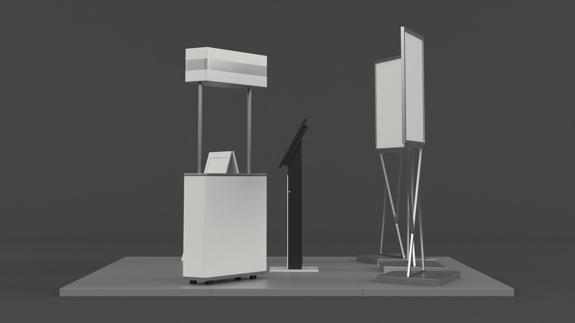 Exhibition Show Boots 3D model_2