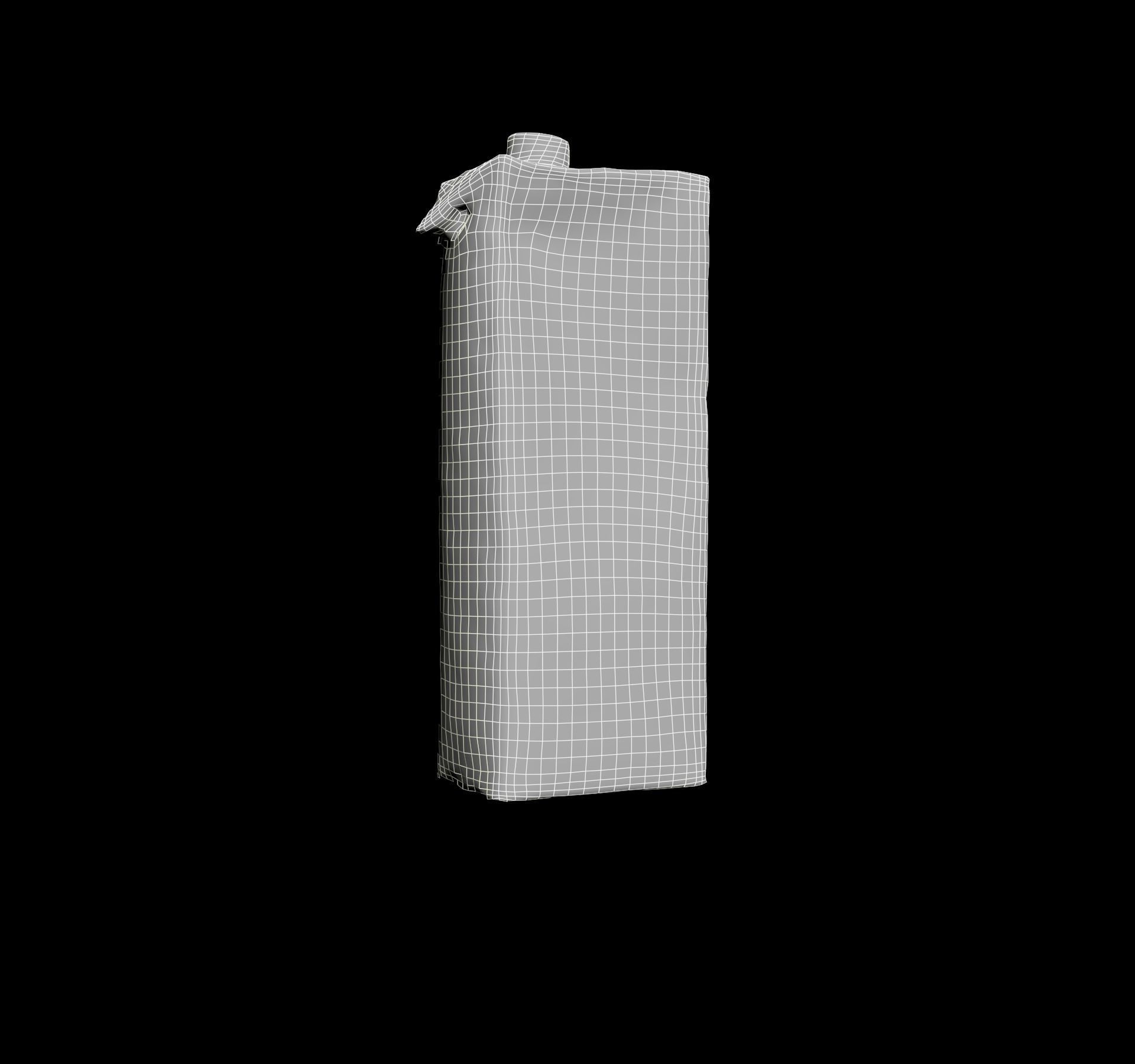 Ice tea box trash scanned Low-poly 3D model_67