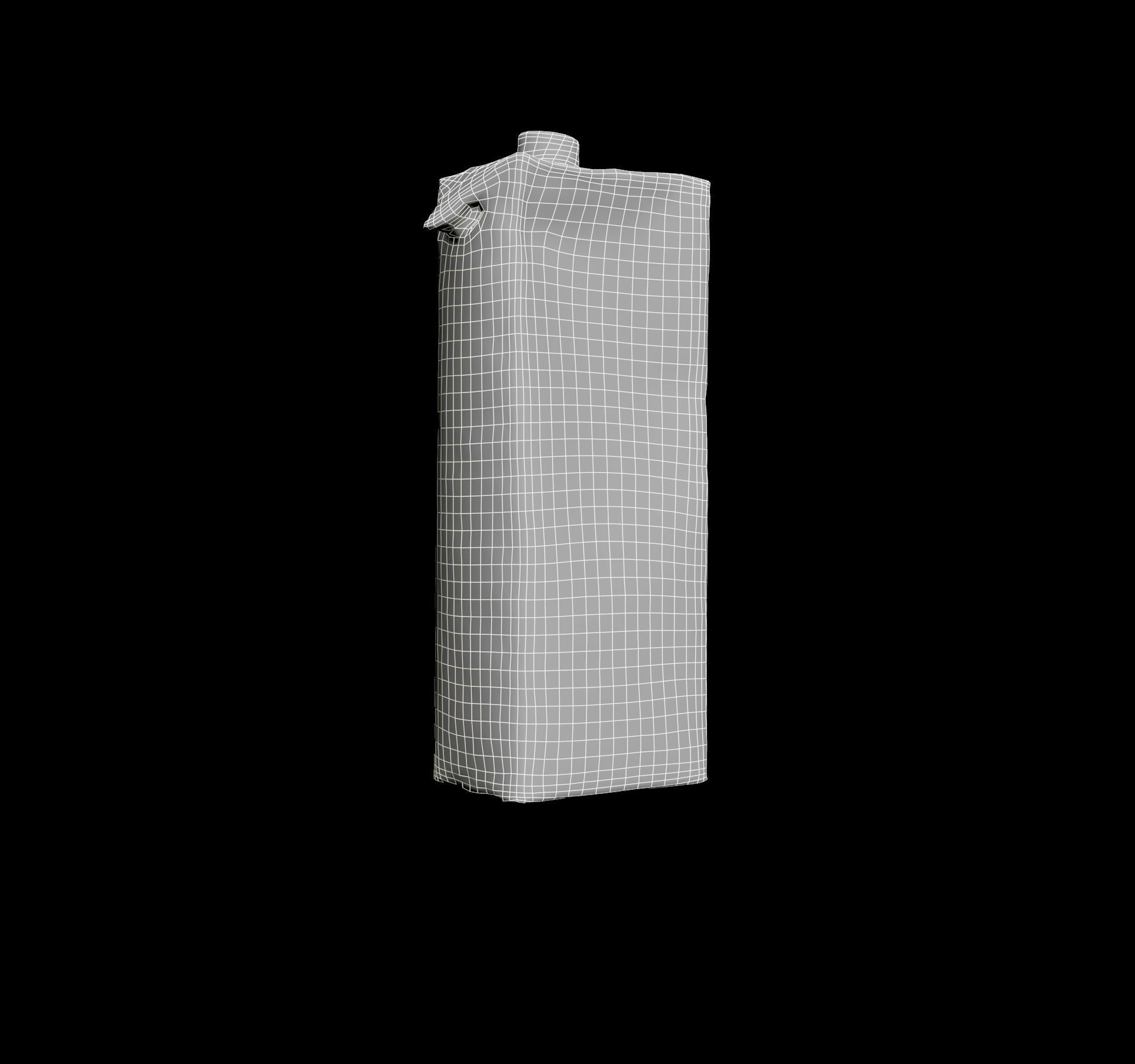 Ice tea box trash scanned Low-poly 3D model_62