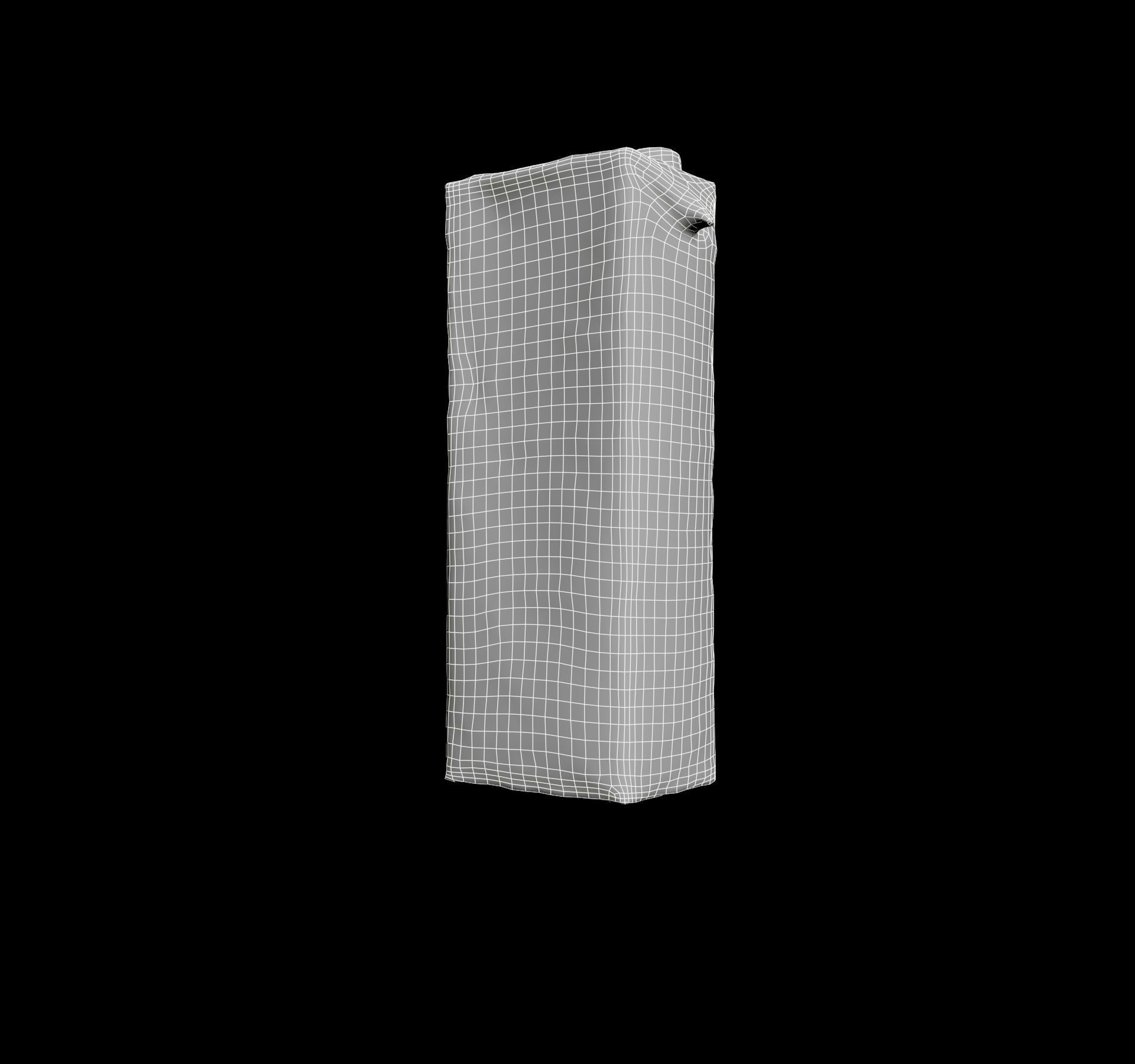 Ice tea box trash scanned Low-poly 3D model_61