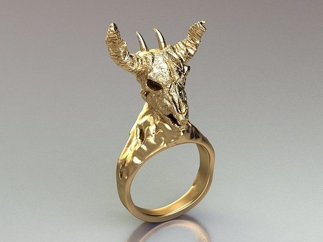 skull ring 3D print model