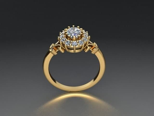 ring jewelry  3D print model_3