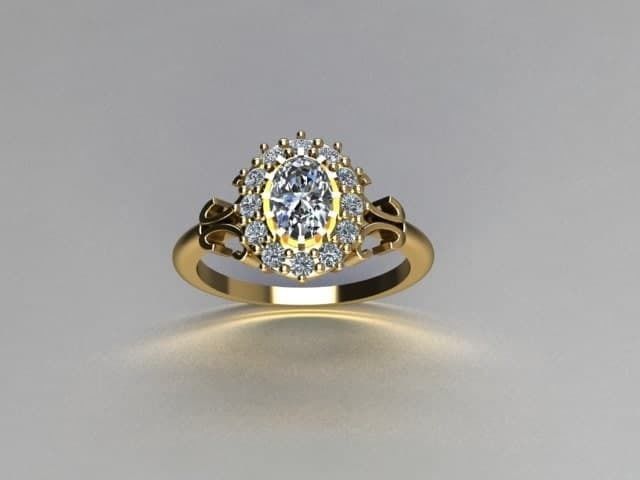 ring jewelry  3D print model_1