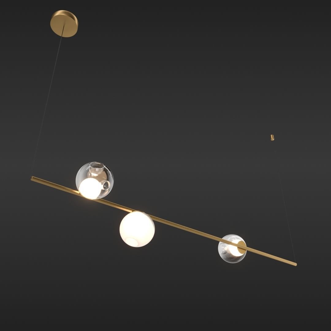 Bocci 28 Stem Suspension Light Collection 3D model_2