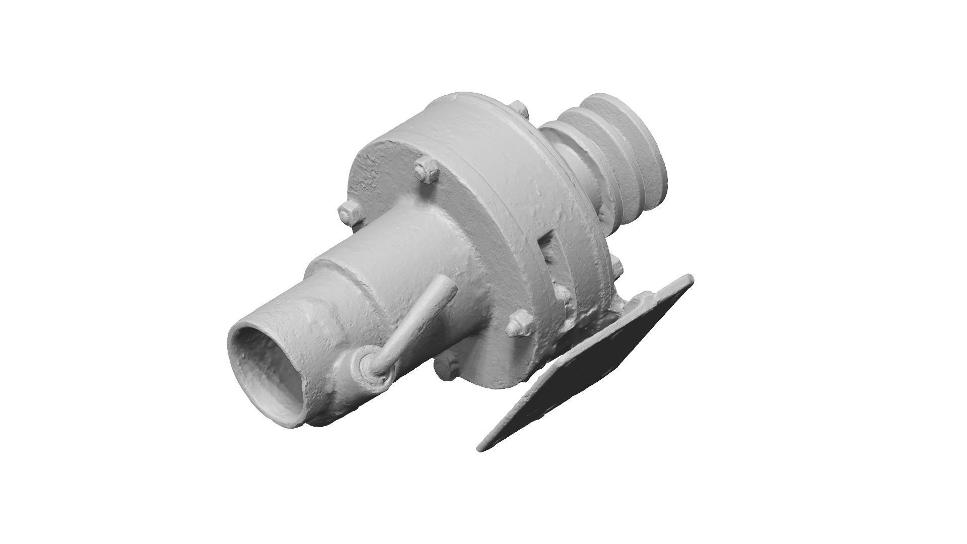 Water Pump Raw Scanned 3D model_12