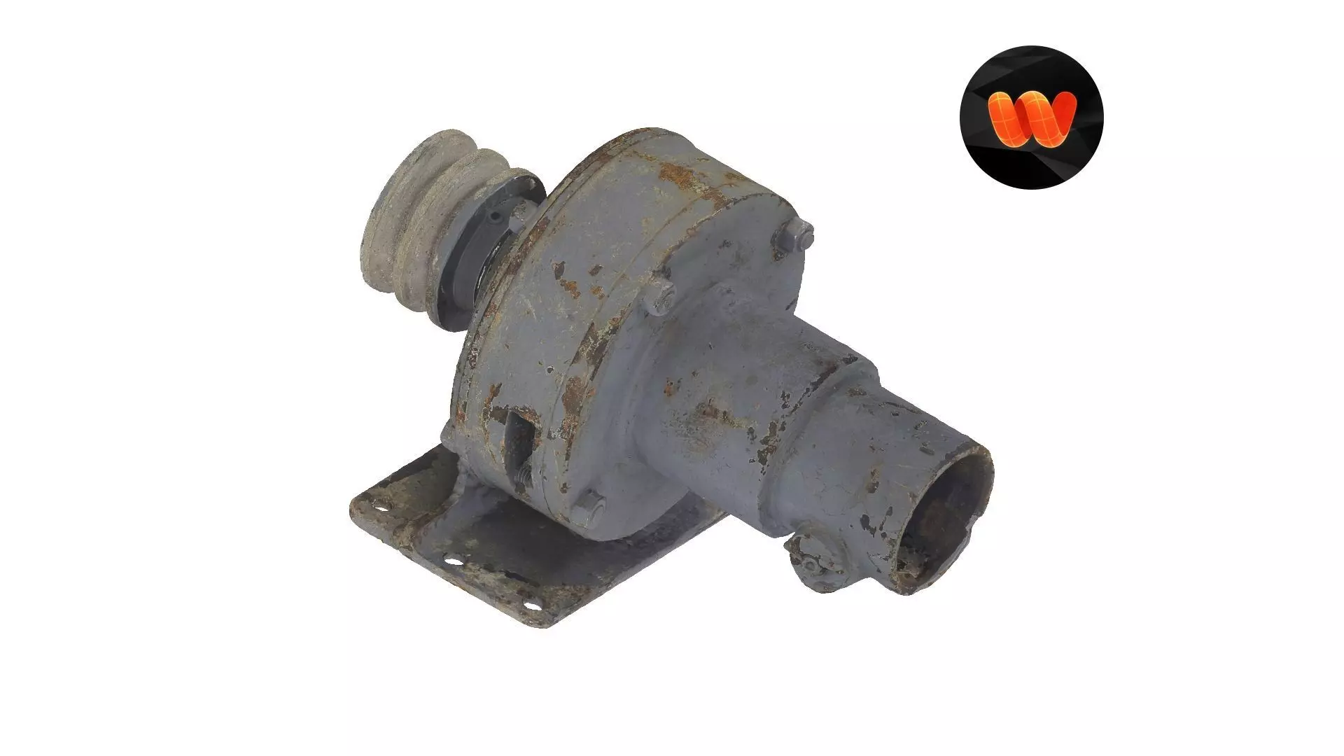 Water Pump Raw Scanned 3D model_0