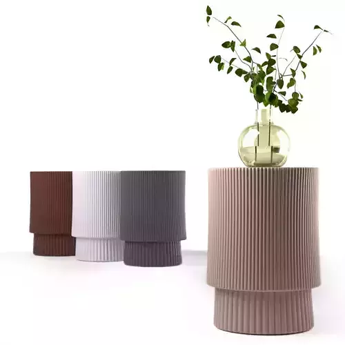 West Elm Fluted Side Table