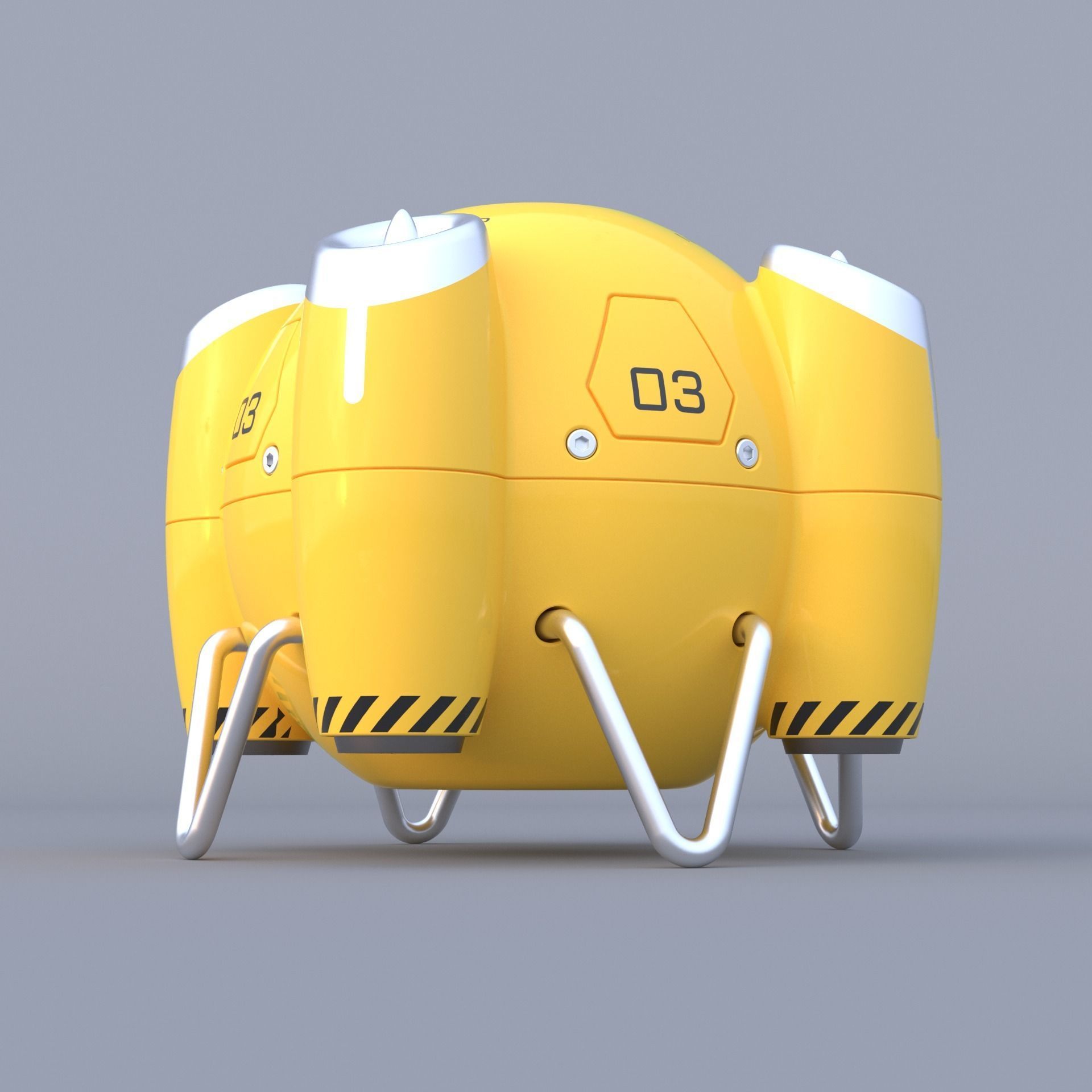 Shaderbot 2 robot 3D model_2