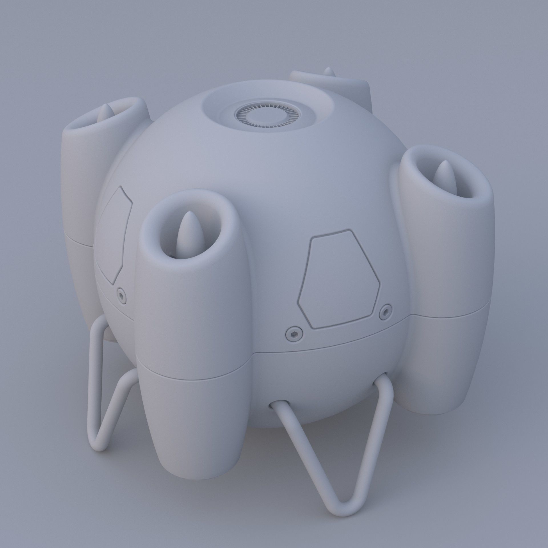 Shaderbot 2 robot 3D model_6