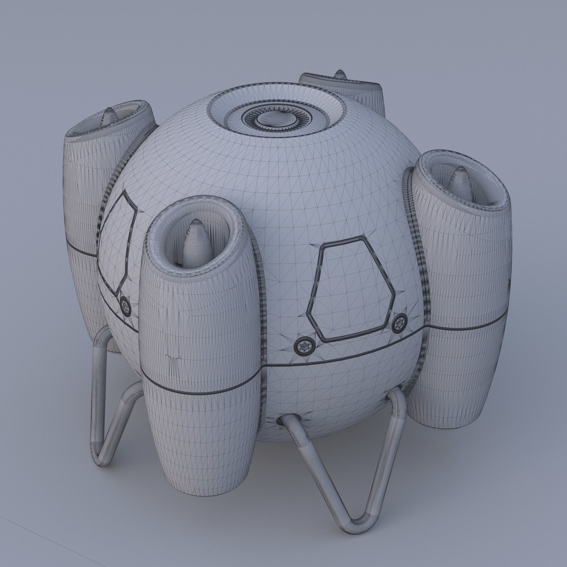 Shaderbot 2 robot 3D model_7