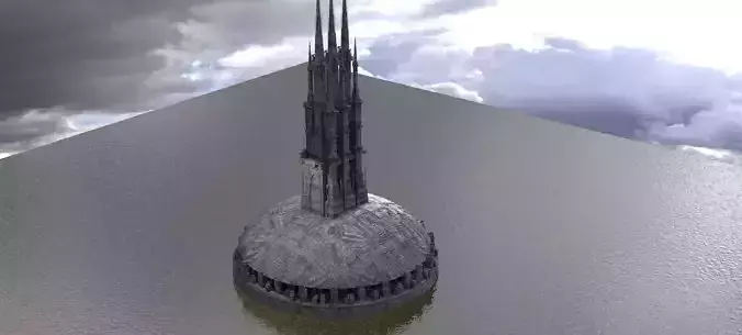 Sci-Fi Dome Surveillance tower