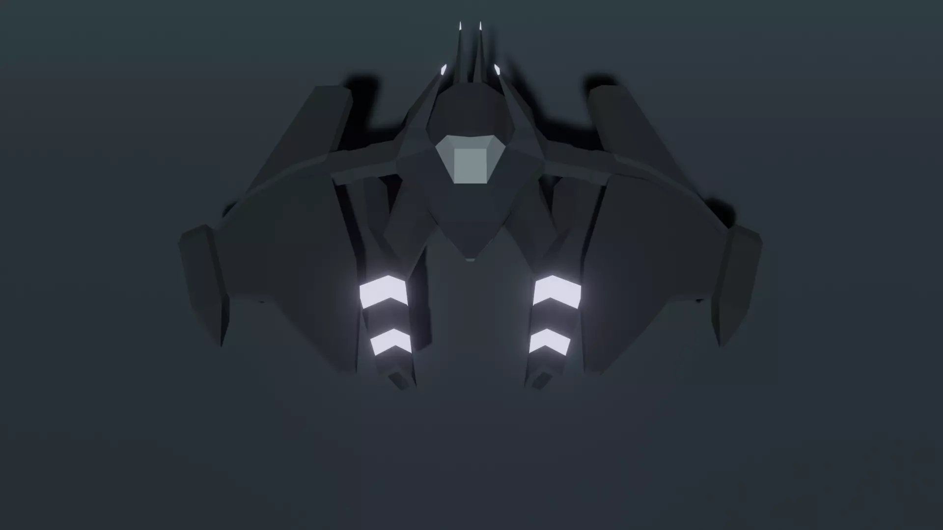 3D model SpaceShip Fighter Low Poly 3D Model VR / AR / low-poly | CGTrader