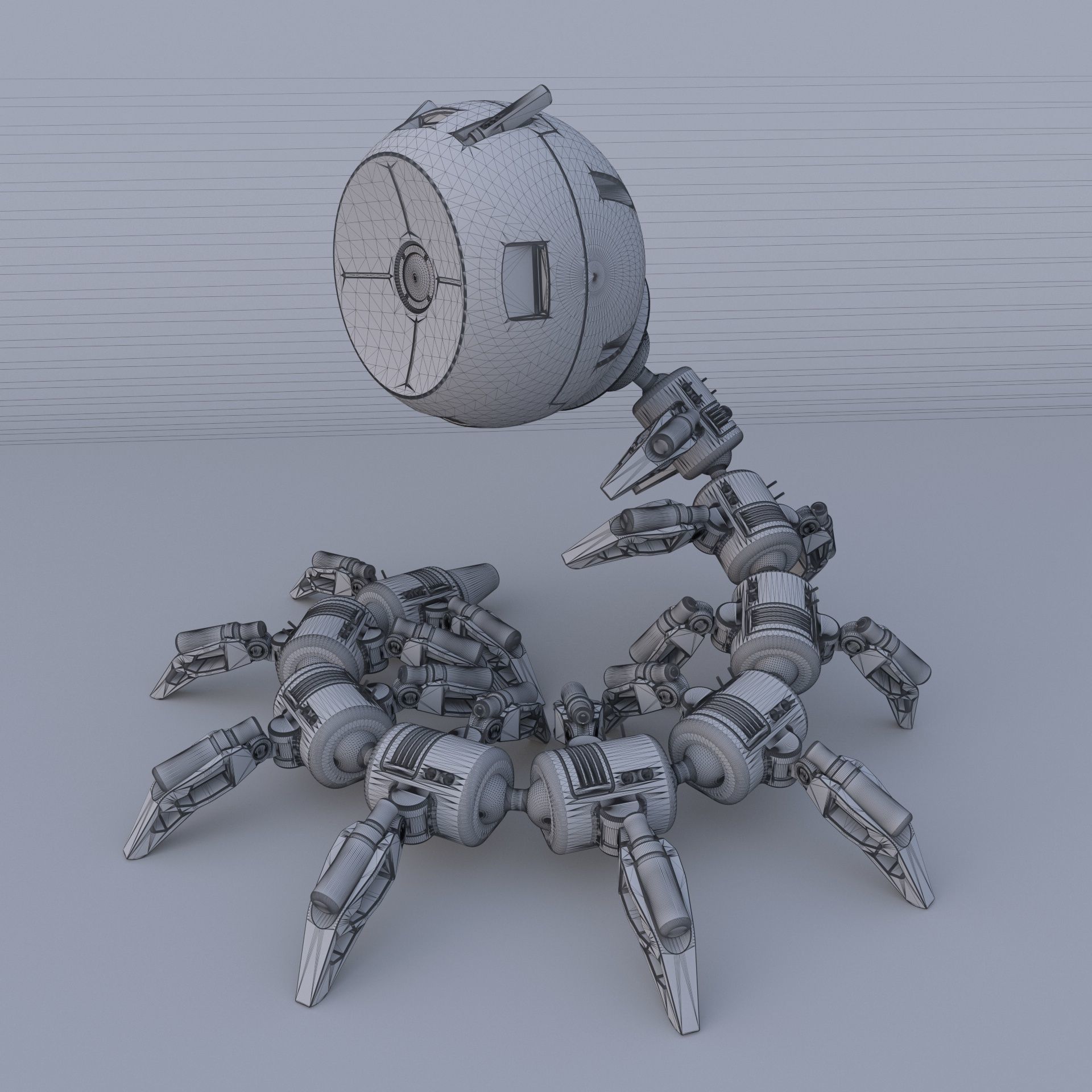 Shaderbot 3 robot 3D model_5