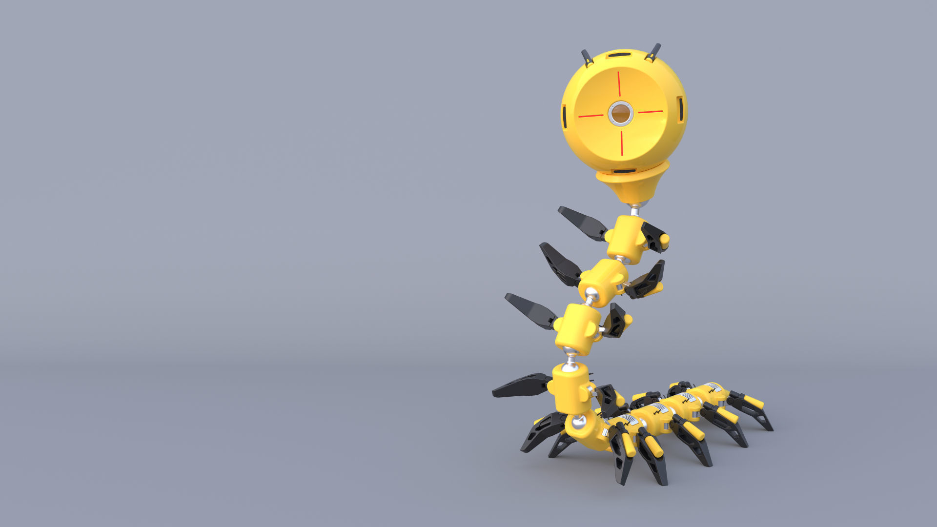 Shaderbot 3 robot 3D model_16