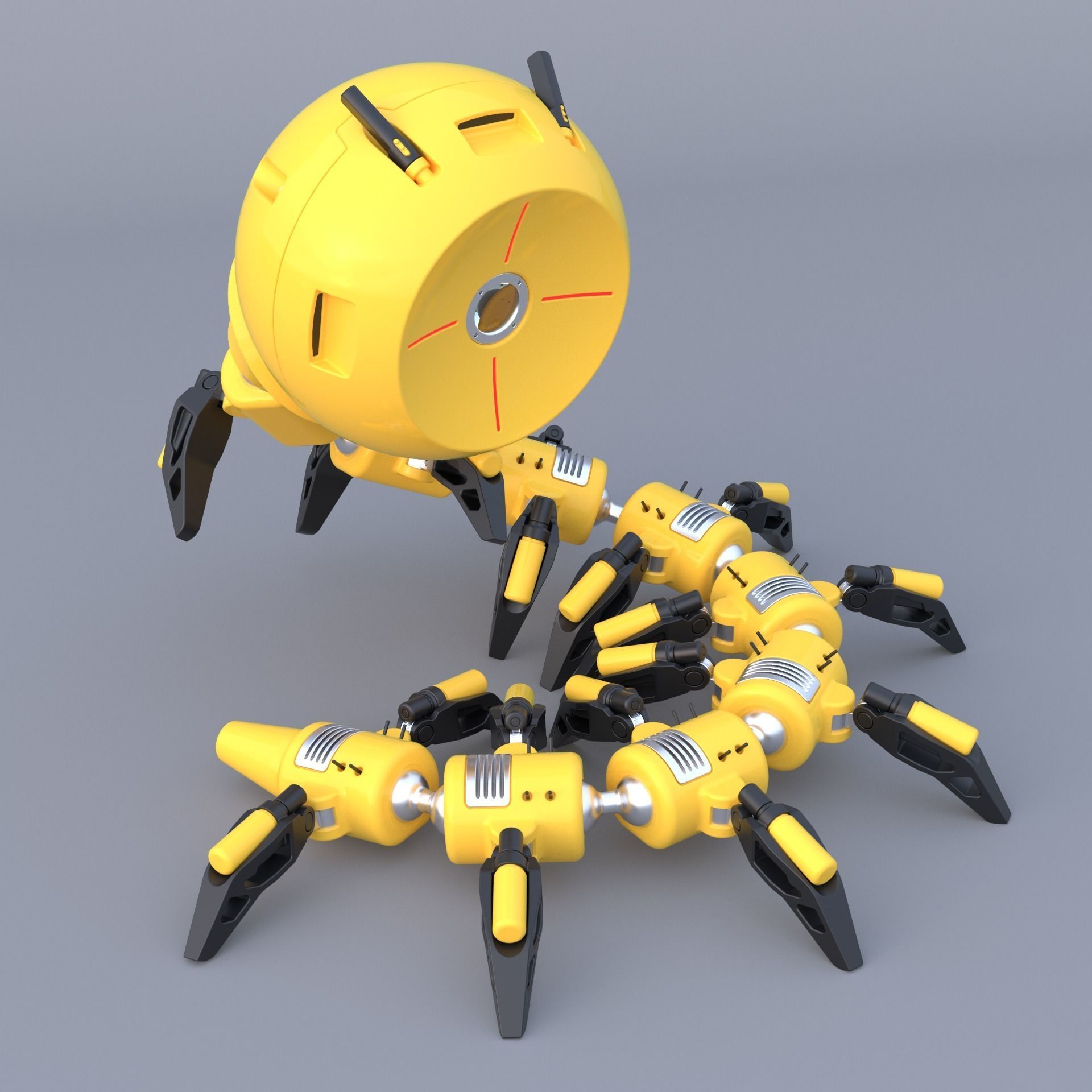 Shaderbot 3 robot 3D model_2