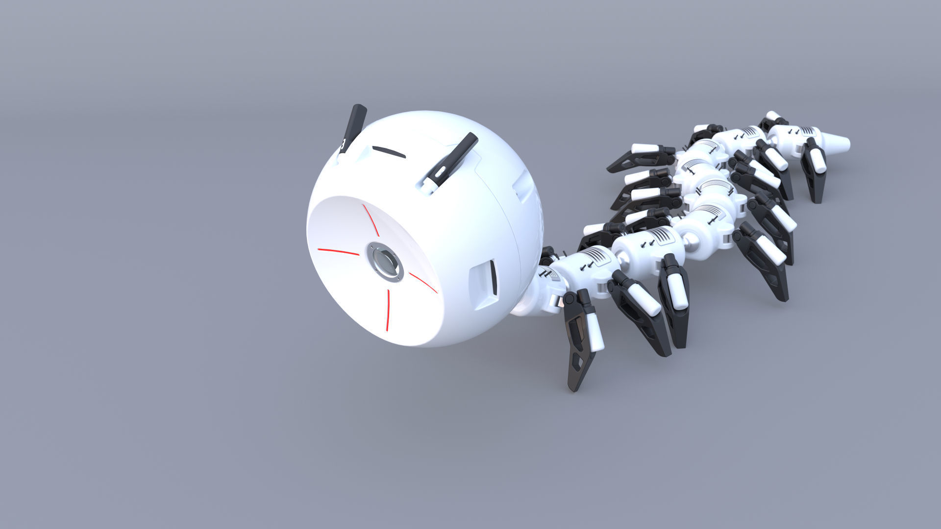 Shaderbot 3 robot 3D model_11