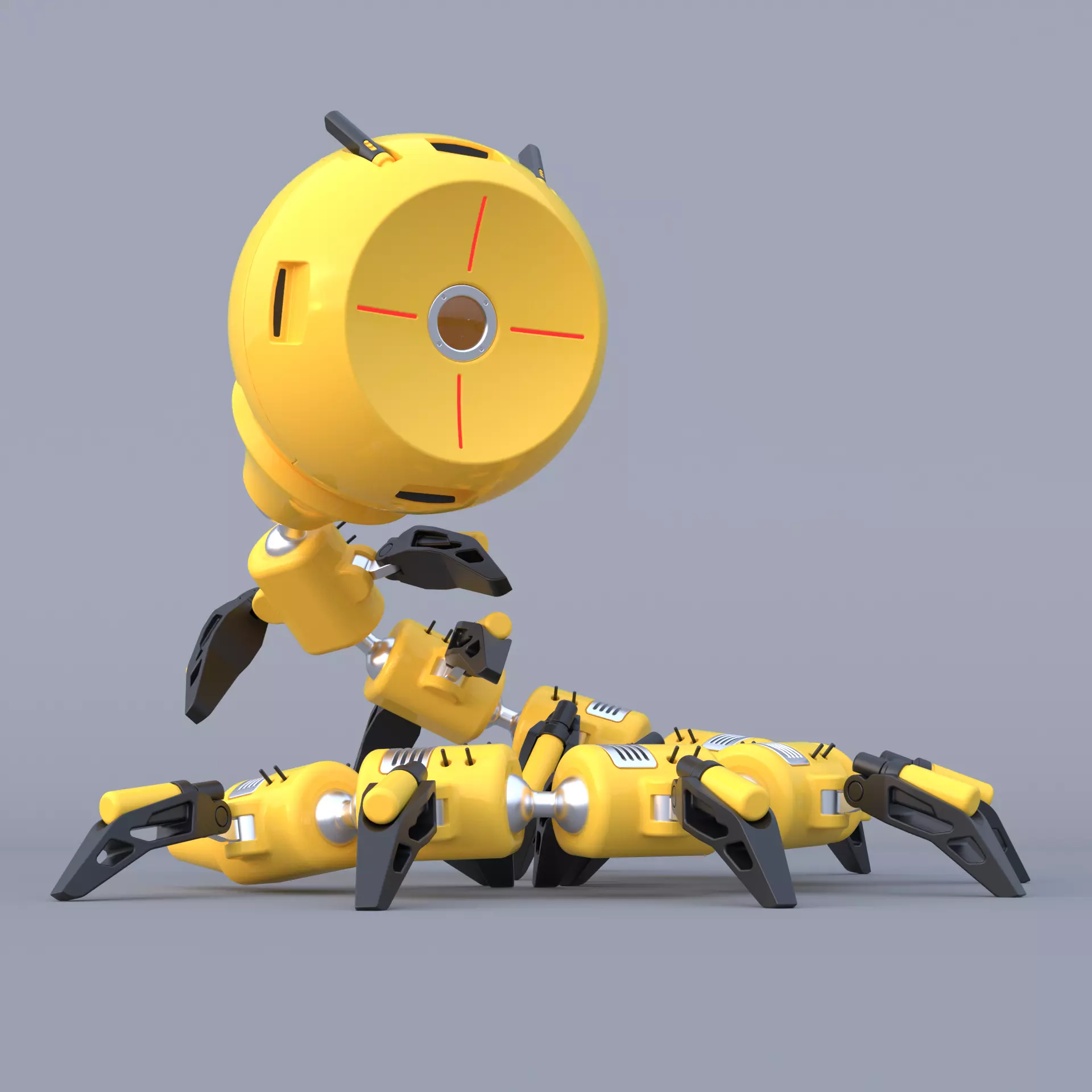 Shaderbot 3 robot 3D model_0