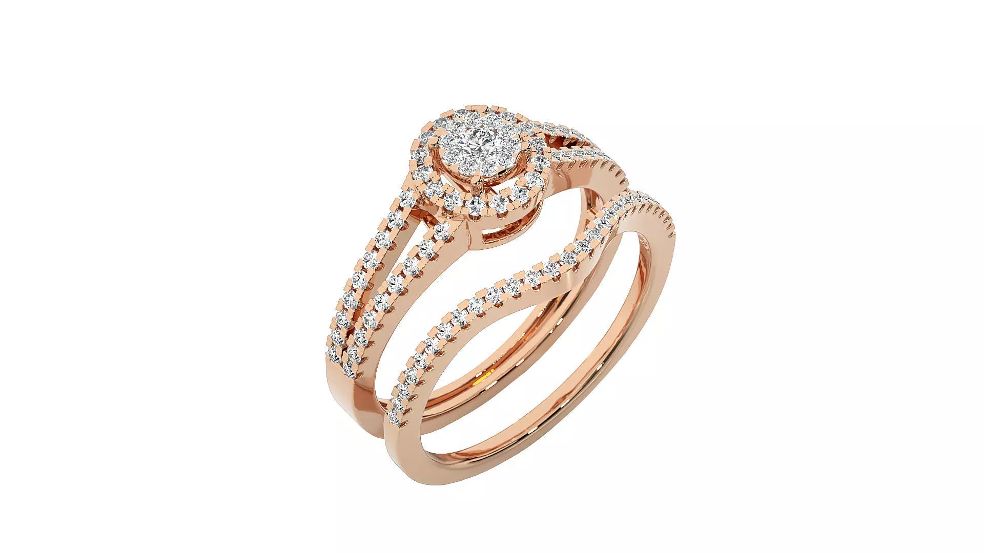 Solitaire ring 3D print model_0