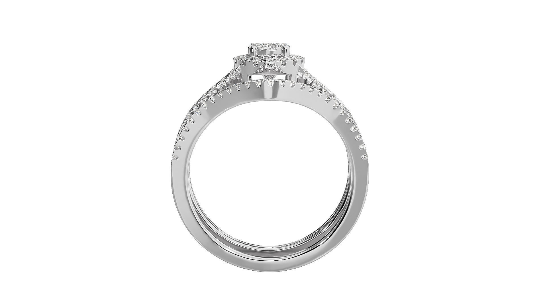 Solitaire ring 3D print model_7