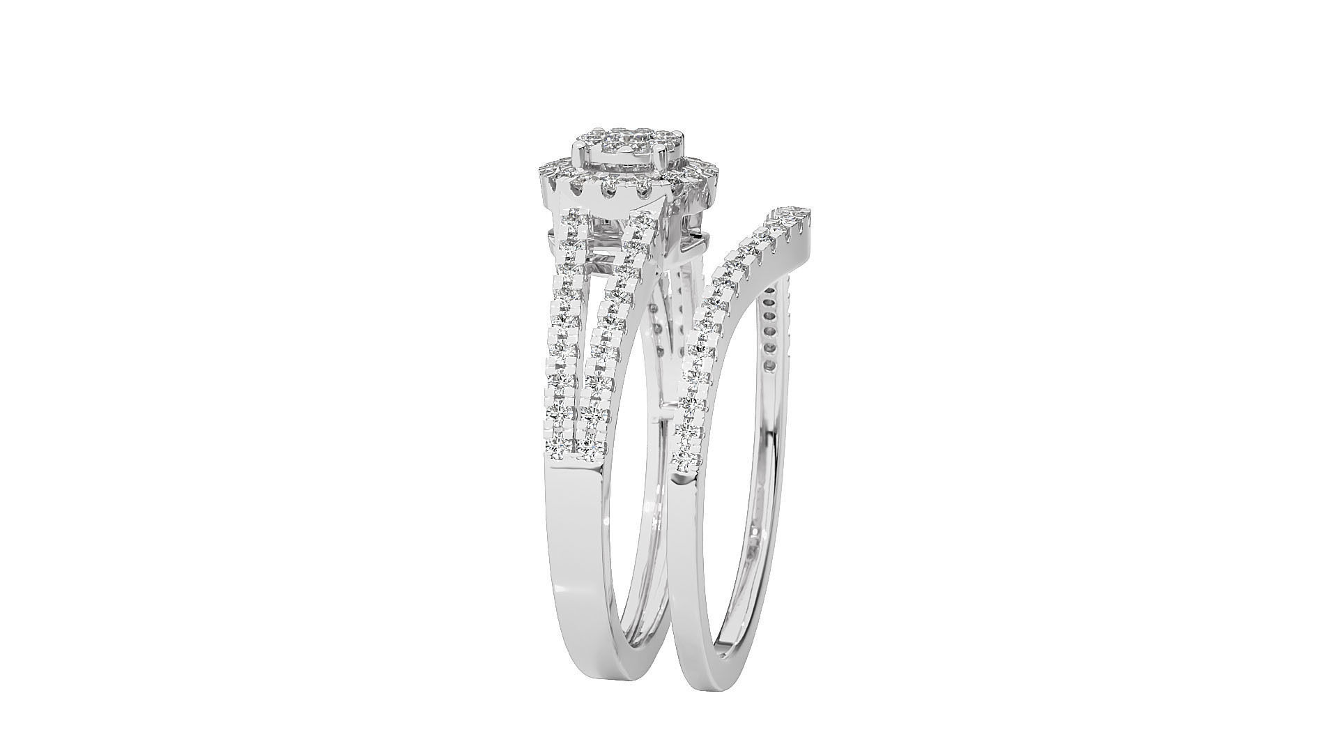 Solitaire ring 3D print model_8