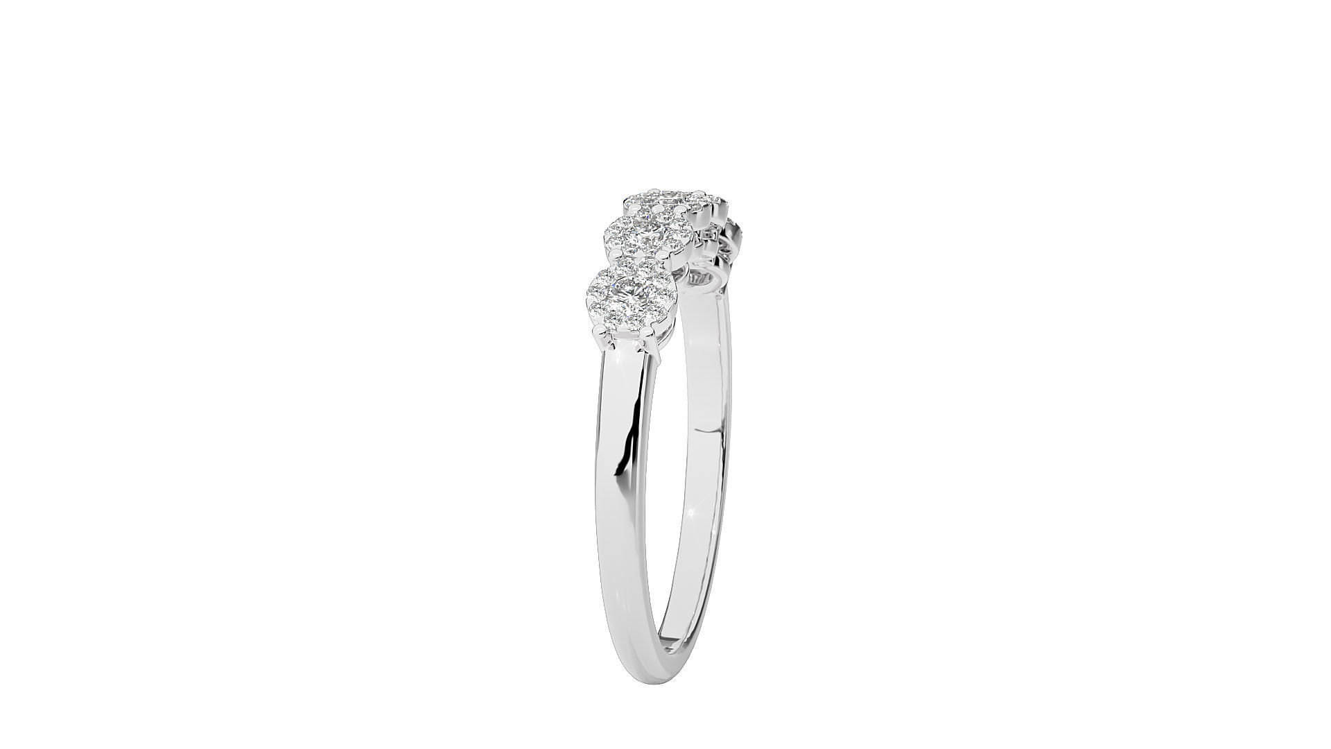 Solitaire ring 3D print model_8