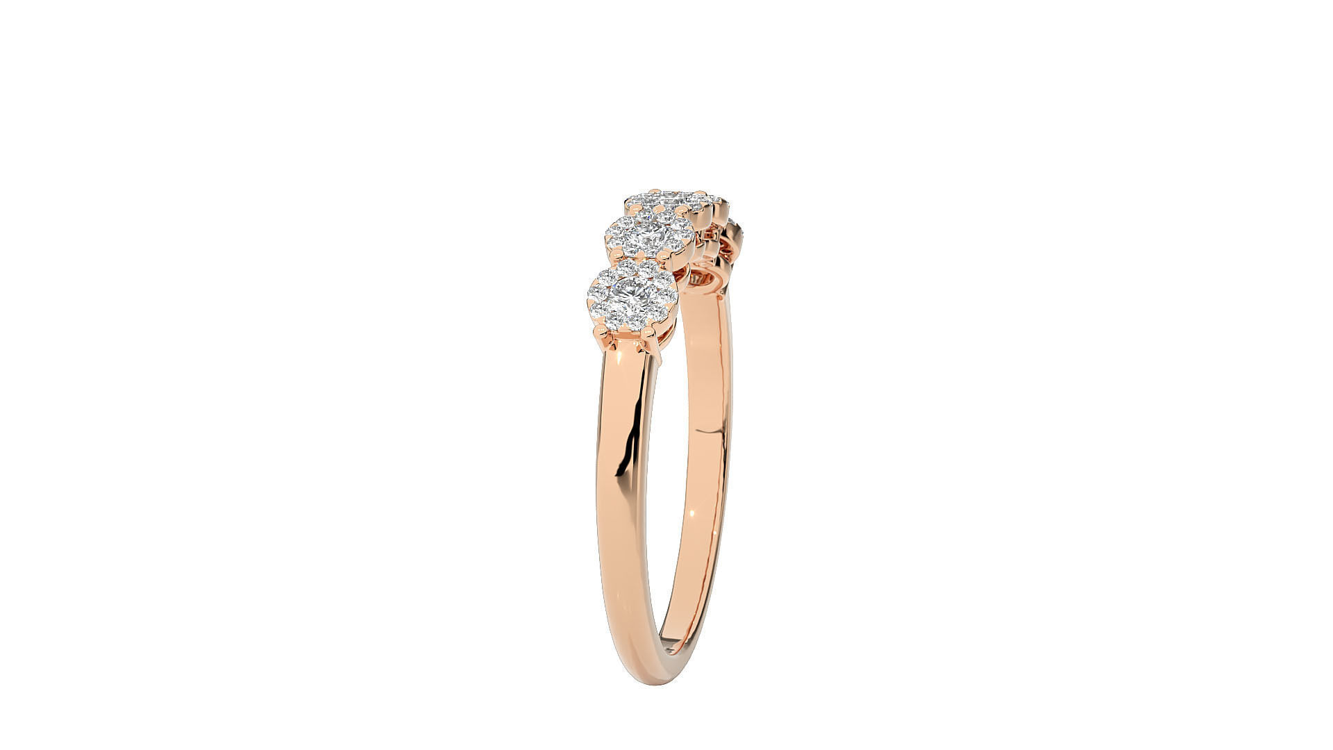 Solitaire ring 3D print model_4