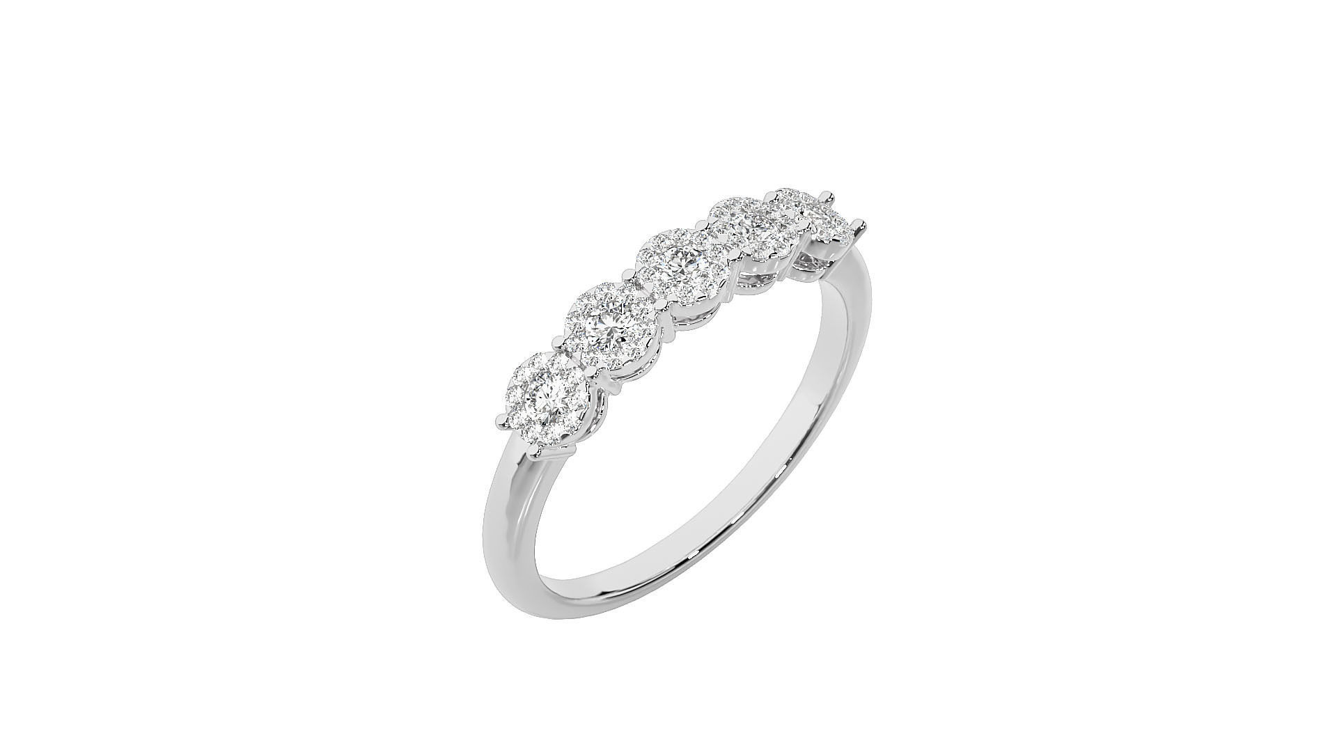 Solitaire ring 3D print model_6