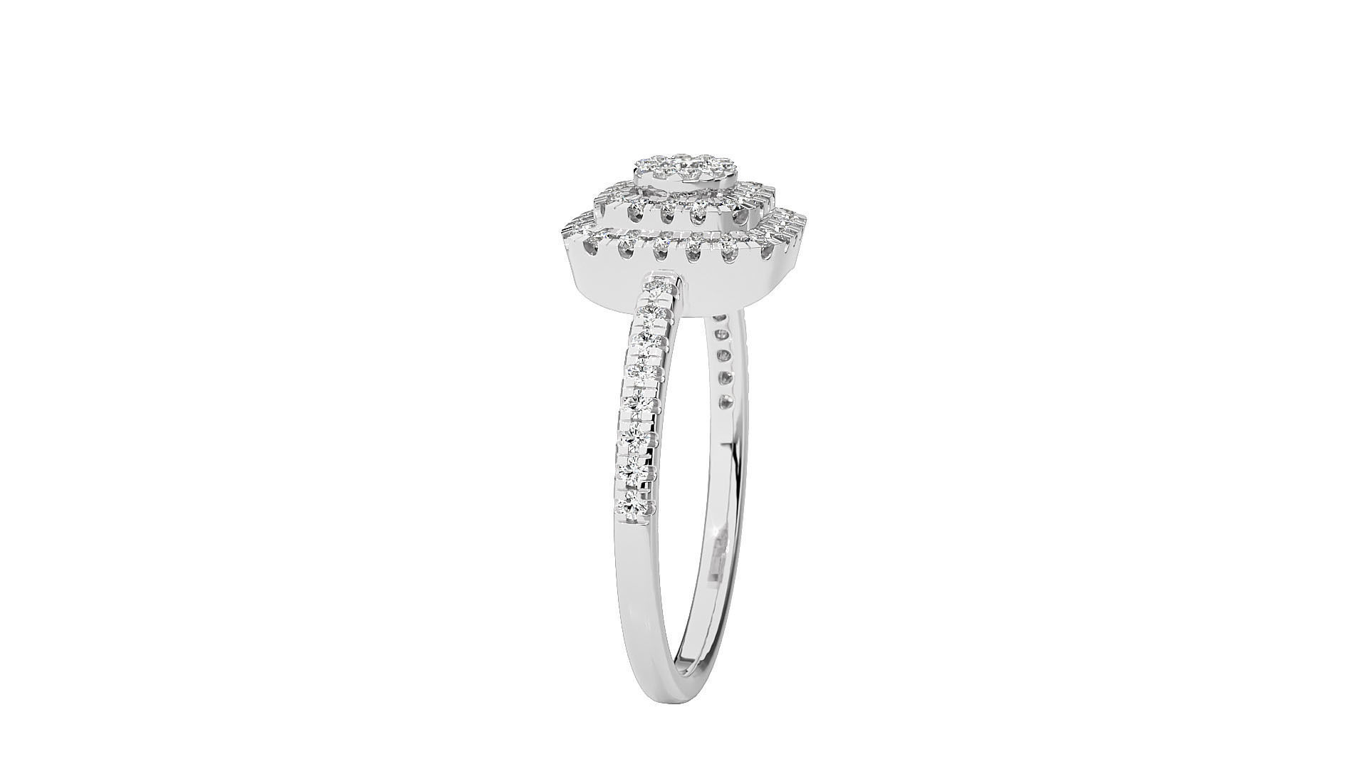 Solitaire ring 3D print model_8