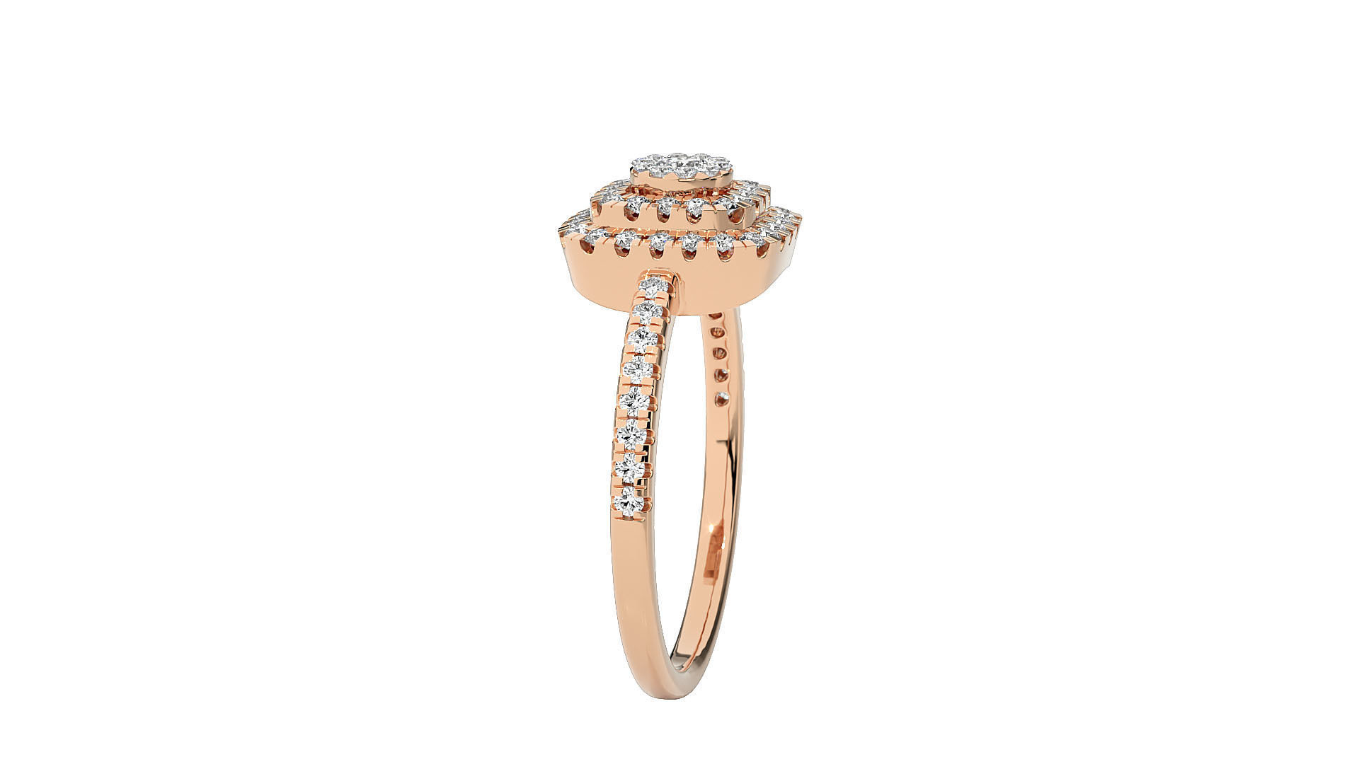 Solitaire ring 3D print model_4