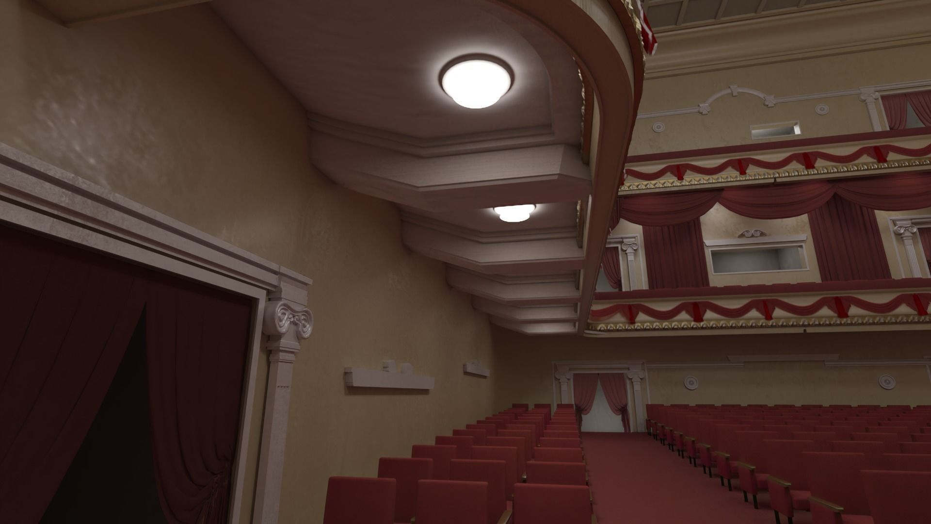 drama theater realistic Low-poly 3D model_4