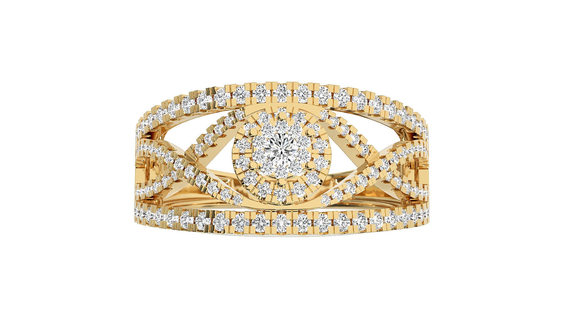 Solitaire ring 3D print model_9