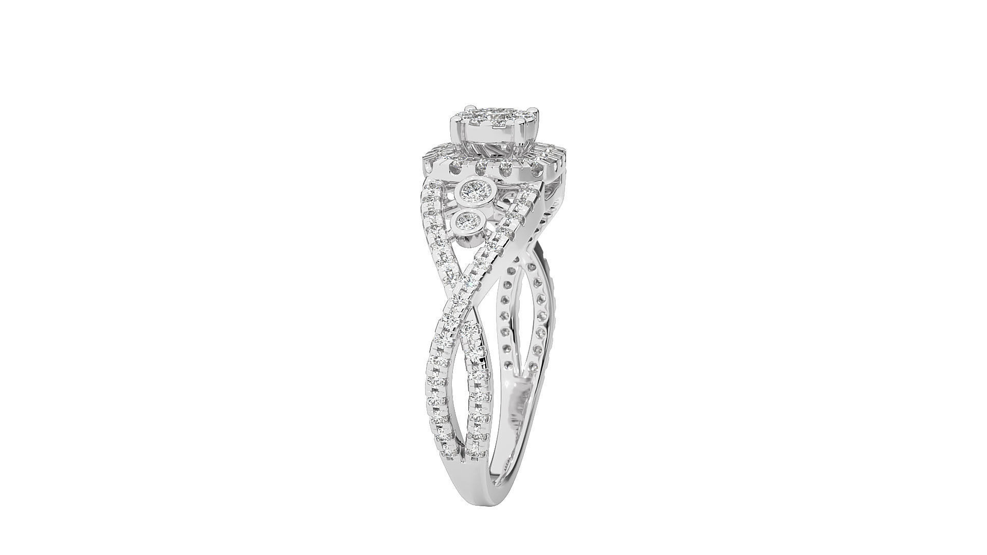Solitaire ring 3D print model_8