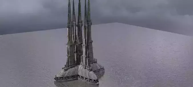 Sci fi Tower of Military Recon 