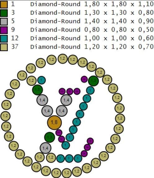 pendant LV 3D print model_3