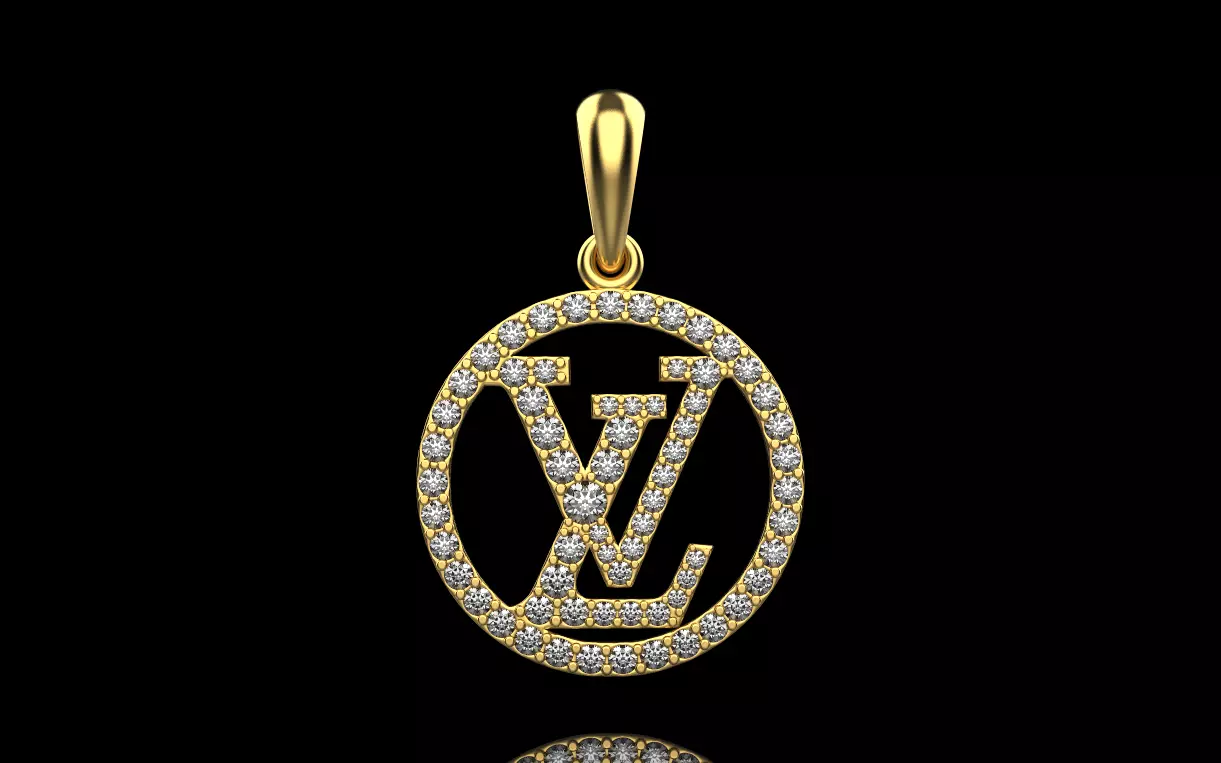 pendant LV 3D print model_0