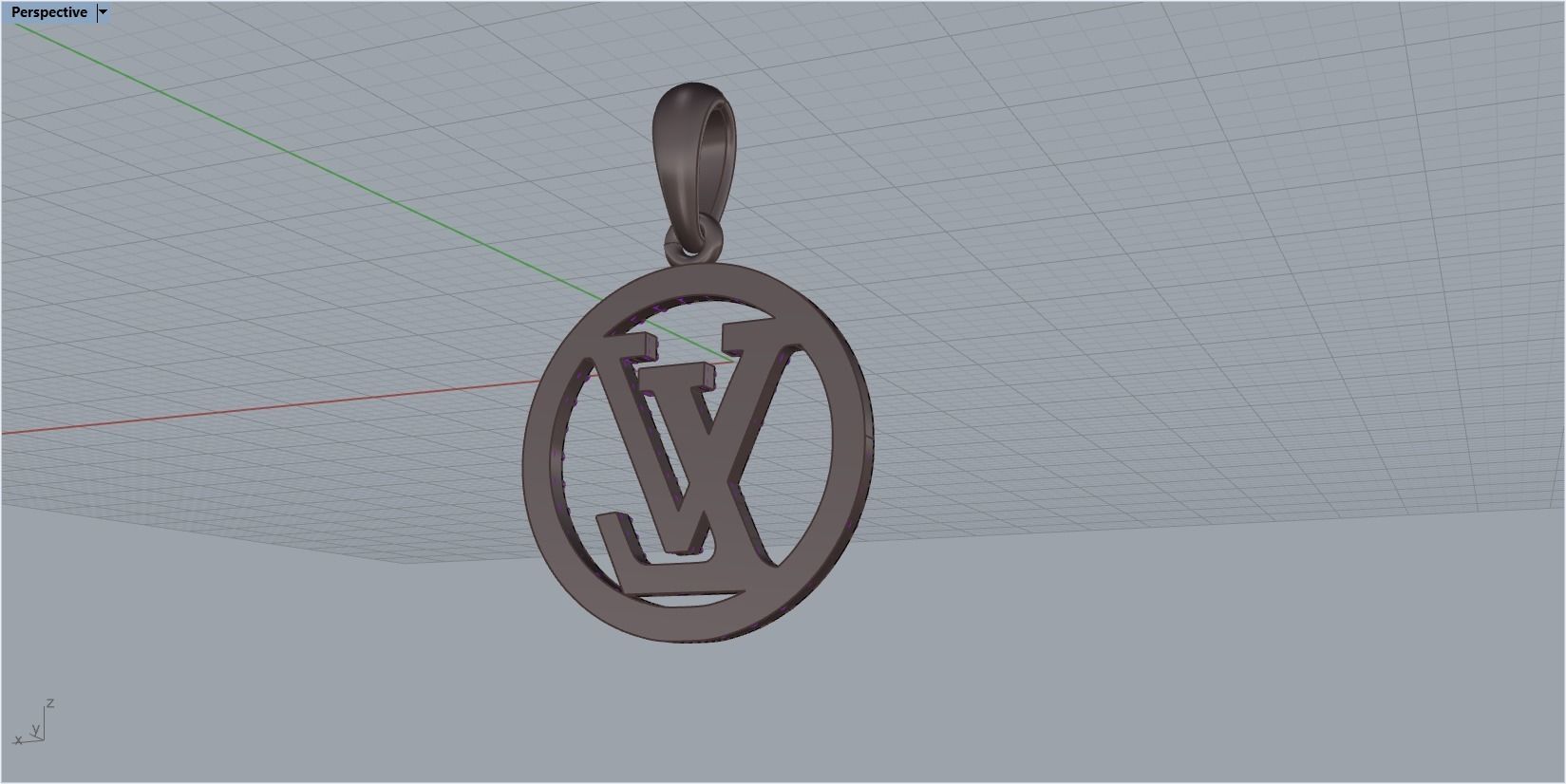 pendant LV 3D print model_23