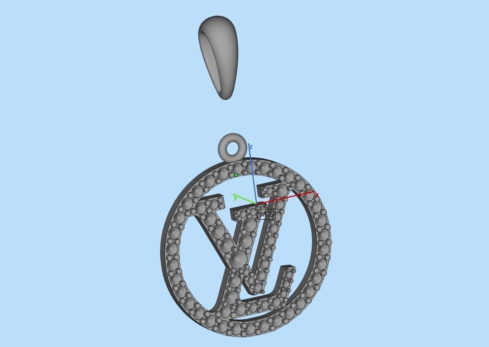 pendant LV 3D print model_26