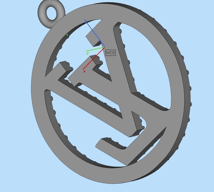 pendant LV 3D print model_31