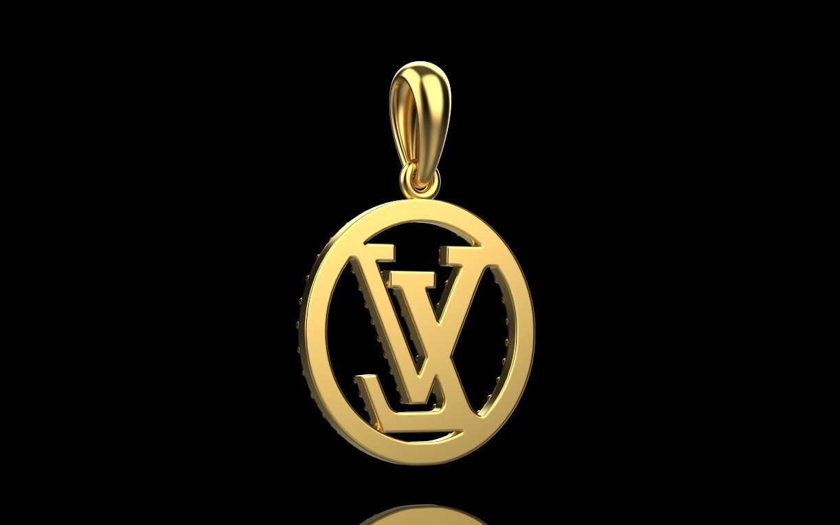 pendant LV 3D print model_5