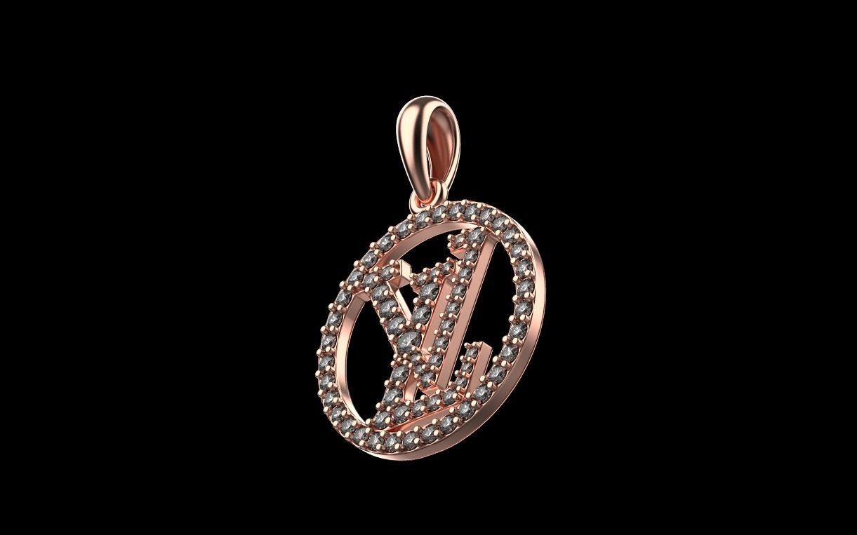 pendant LV 3D print model_17